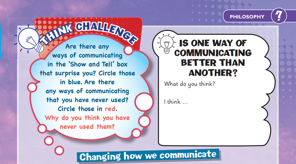Think Challenge: Is one way of communicating better than another?